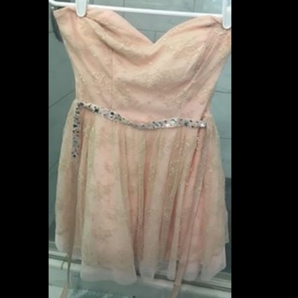 Coral homecoming dress